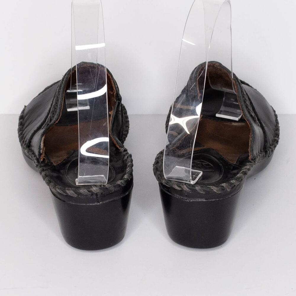 Ariat Women's Peep Toe Sandals Leather Slip On Western Black Size 5.5 5.5B | AR - Picture 4 of 6